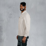 W.O.R.K Ripstop 4 Way Stretch L/Sleeve Shirt Stone