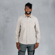 W.O.R.K Ripstop 4 Way Stretch L/Sleeve Shirt Stone