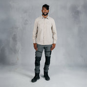 W.O.R.K Ripstop 4 Way Stretch L/Sleeve Shirt Stone