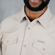 W.O.R.K Ripstop 4 Way Stretch L/Sleeve Shirt Stone