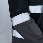 W.O.R.K Ripstop Reflective L/S Shirt Black & Charcoal