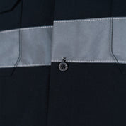 W.O.R.K Ripstop Reflective L/S Shirt Black & Charcoal