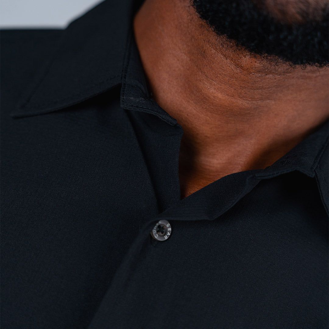 W.O.R.K Ripstop Reflective L/S Shirt Black & Charcoal