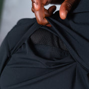 W.O.R.K Ripstop Reflective L/S Shirt Black & Charcoal