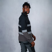 W.O.R.K Ripstop Reflective L/S Shirt Black & Charcoal