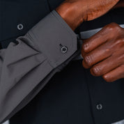 W.O.R.K Ripstop Reflective L/S Shirt Black & Charcoal