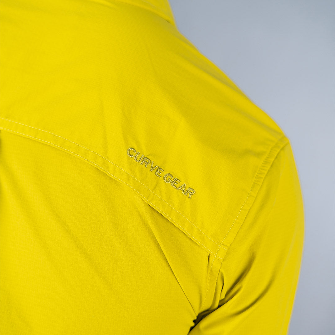 W.O.R.K Ripstop Reflective L/S Shirt Navy & Yellow