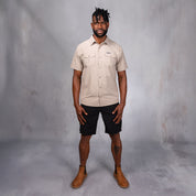 W.O.R.K Ripstop 4 Way Stretch S/Sleeve Shirt Stone