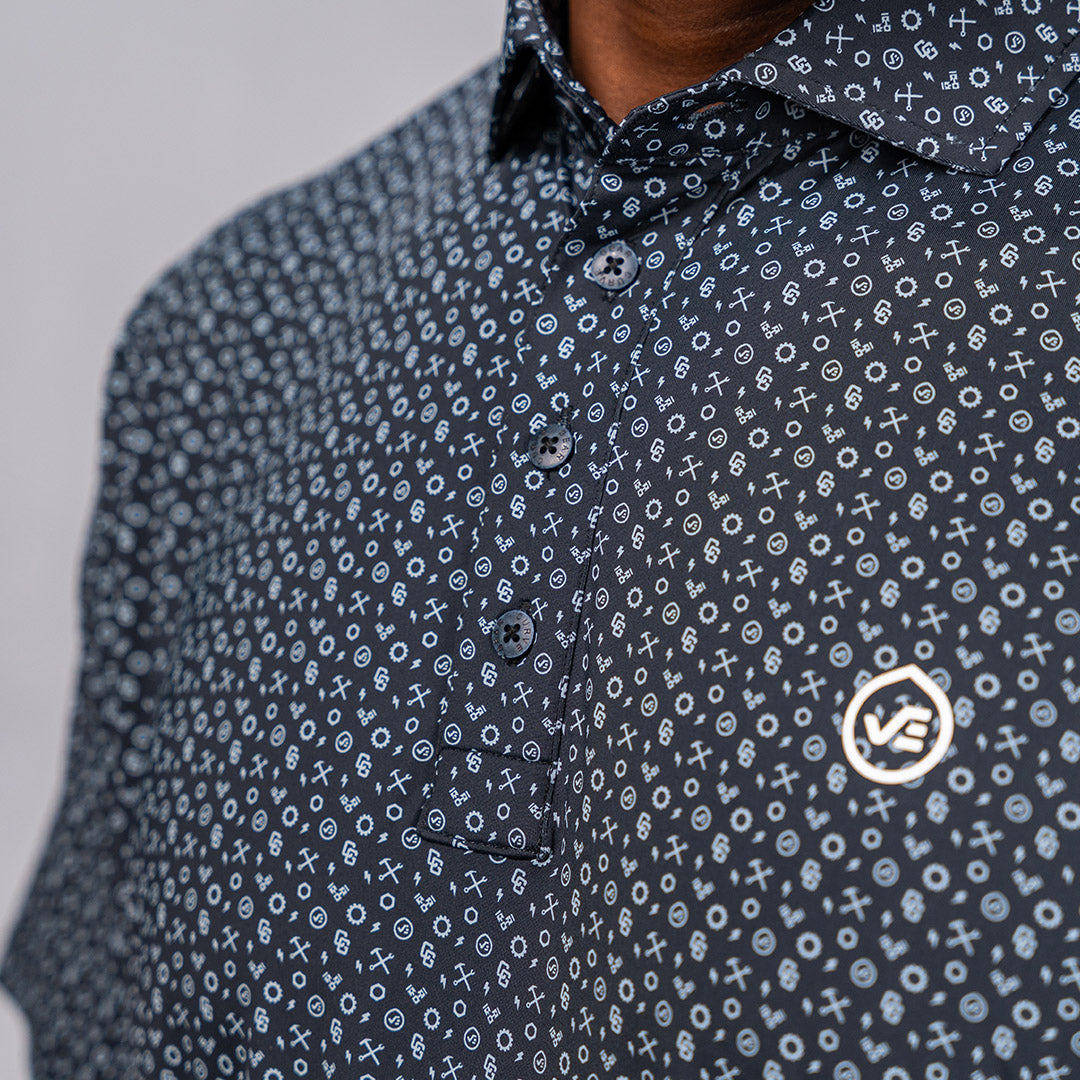 W.O.R.K Technical Golfer Black & Off White