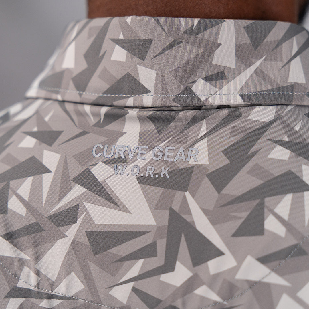 W.O.R.K Technical Golfer Grey Camo Print