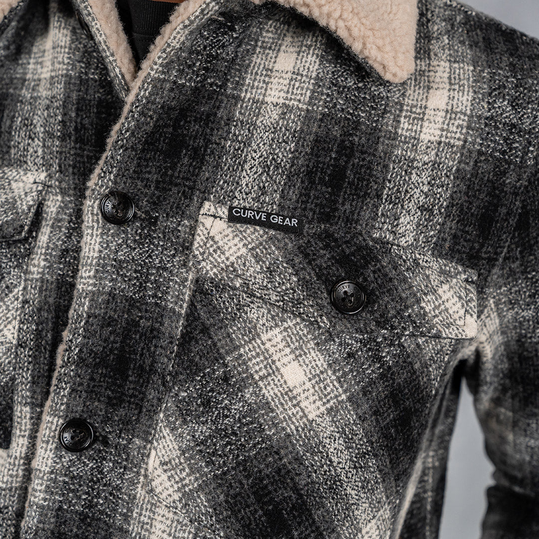 Wool Lumber Jacket Black