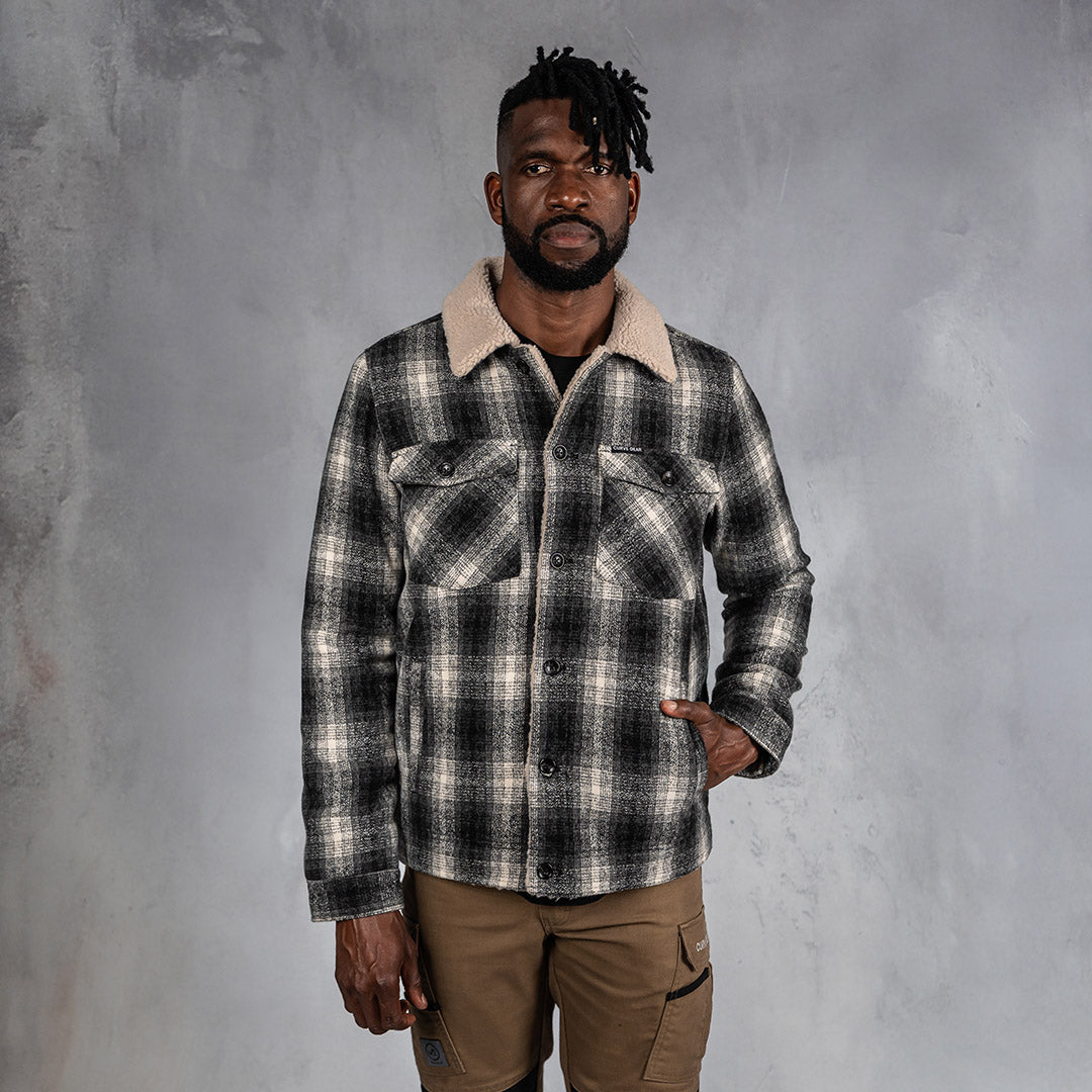 Wool Lumber Jacket Black