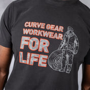 Work Wear For Life T-Shirt Charcoal