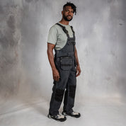 W.O.R.K Duck Canvas Dungaree Charcoal