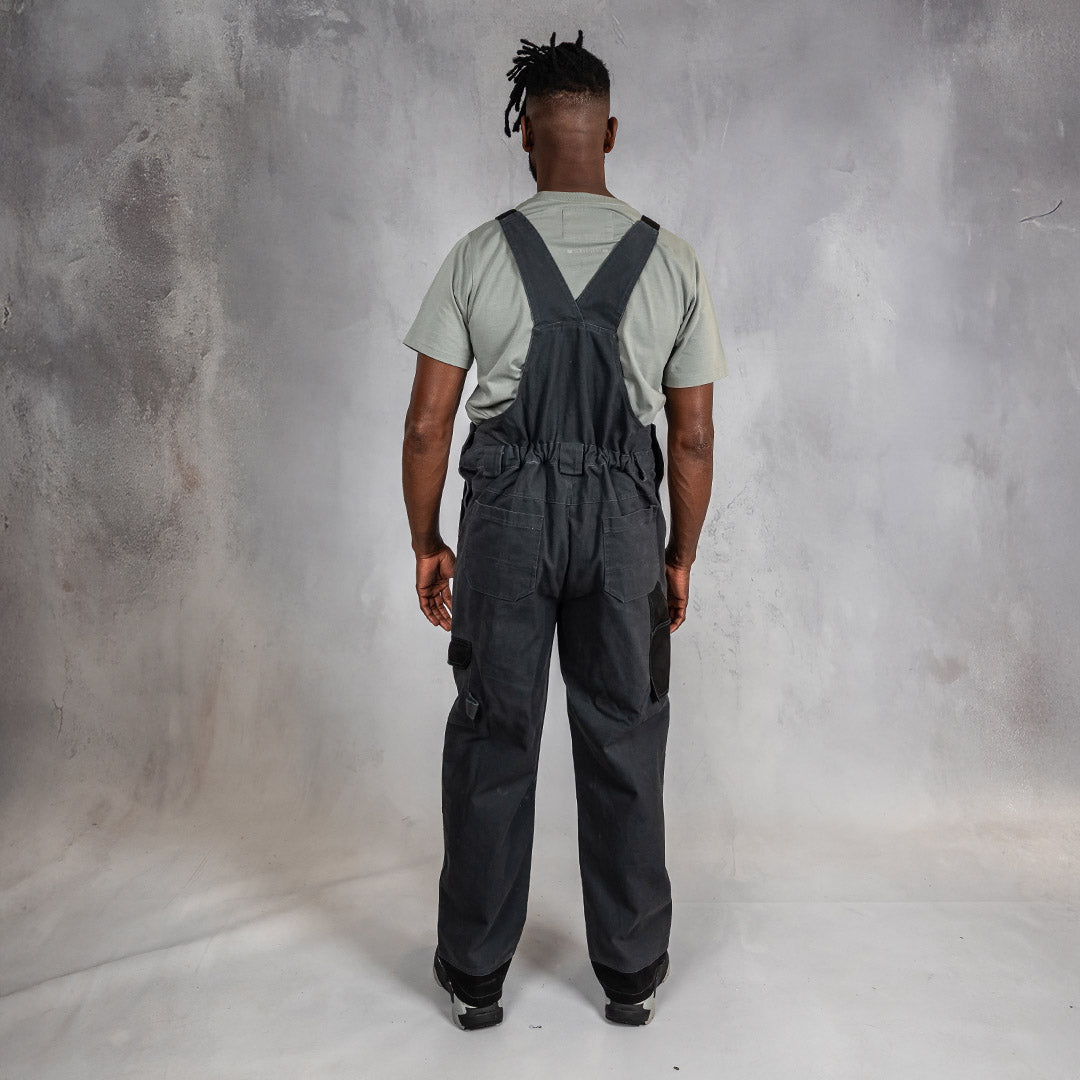 W.O.R.K Duck Canvas Dungaree Charcoal