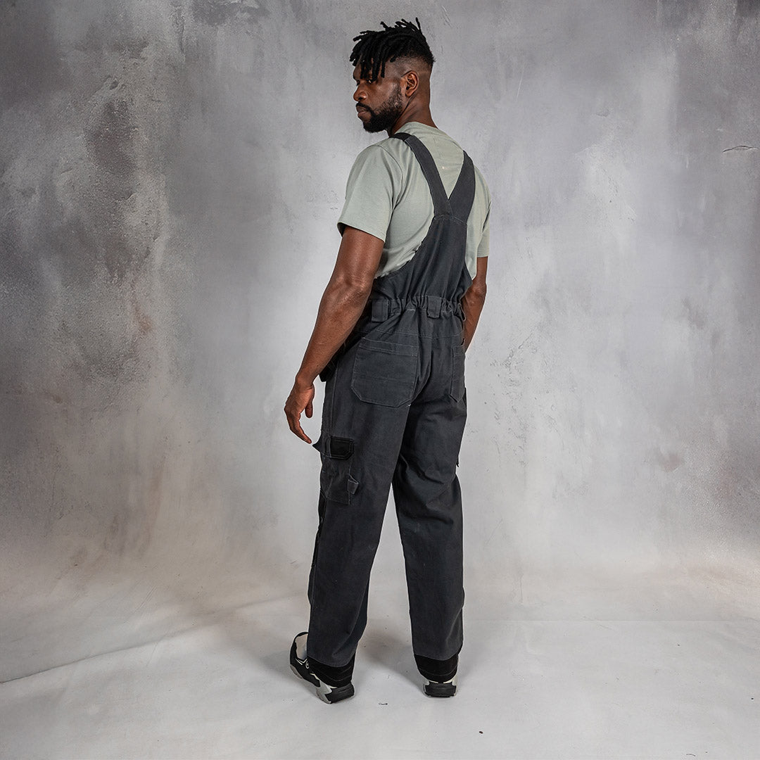 W.O.R.K Duck Canvas Dungaree Charcoal