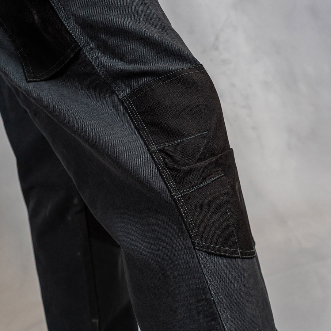 W.O.R.K Duck Canvas Dungaree Charcoal