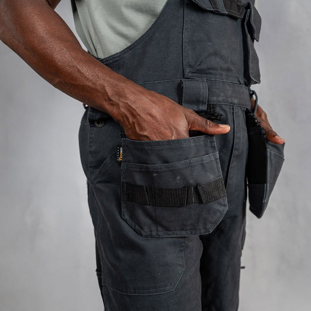 W.O.R.K Duck Canvas Dungaree Charcoal