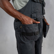 W.O.R.K Duck Canvas Dungaree Charcoal
