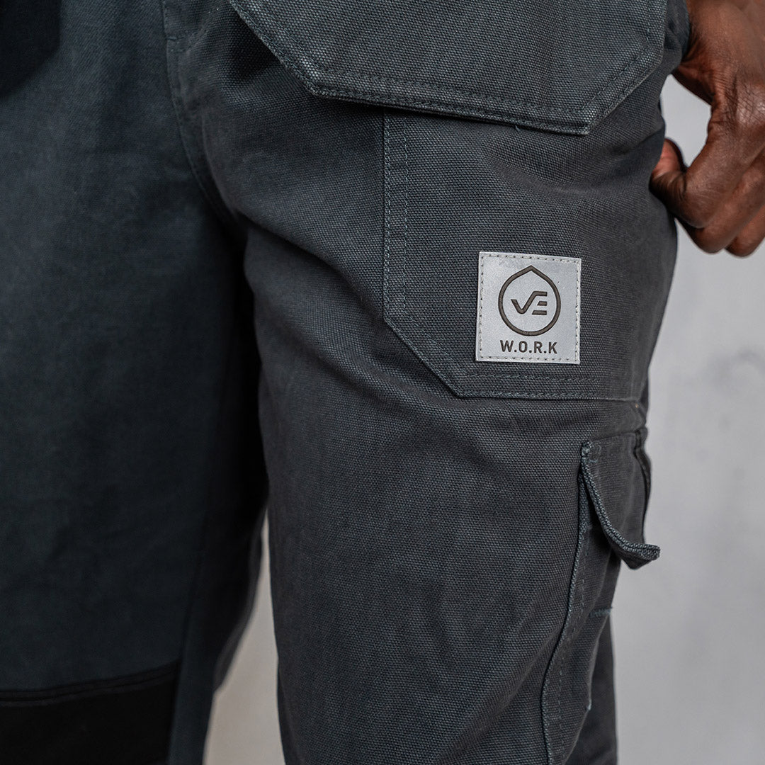 W.O.R.K Duck Canvas Dungaree Charcoal