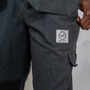 W.O.R.K Duck Canvas Dungaree Charcoal