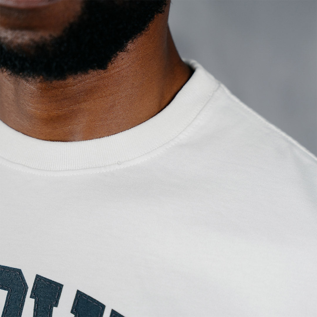 Curved T-Shirt Light Blue