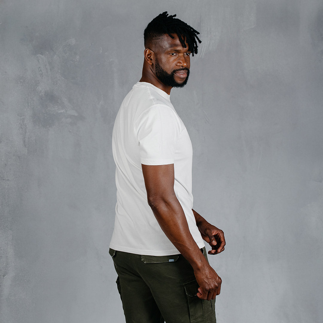 Curved T-Shirt Light Blue