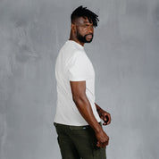 Curved T-Shirt Light Blue