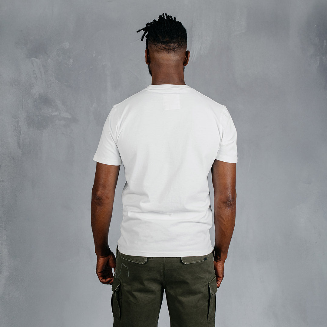 Curved T-Shirt Light Blue