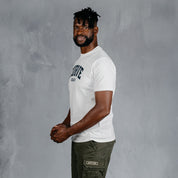 Curved T-Shirt Light Blue