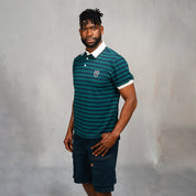 Elite Rugby Polo Bottle Green & Navy