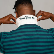 Elite Rugby Polo Bottle Green & Navy