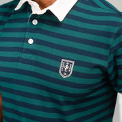 Elite Rugby Polo Bottle Green & Navy