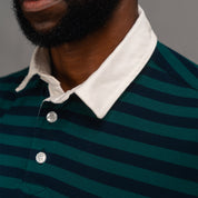 Elite Rugby Polo Bottle Green & Navy