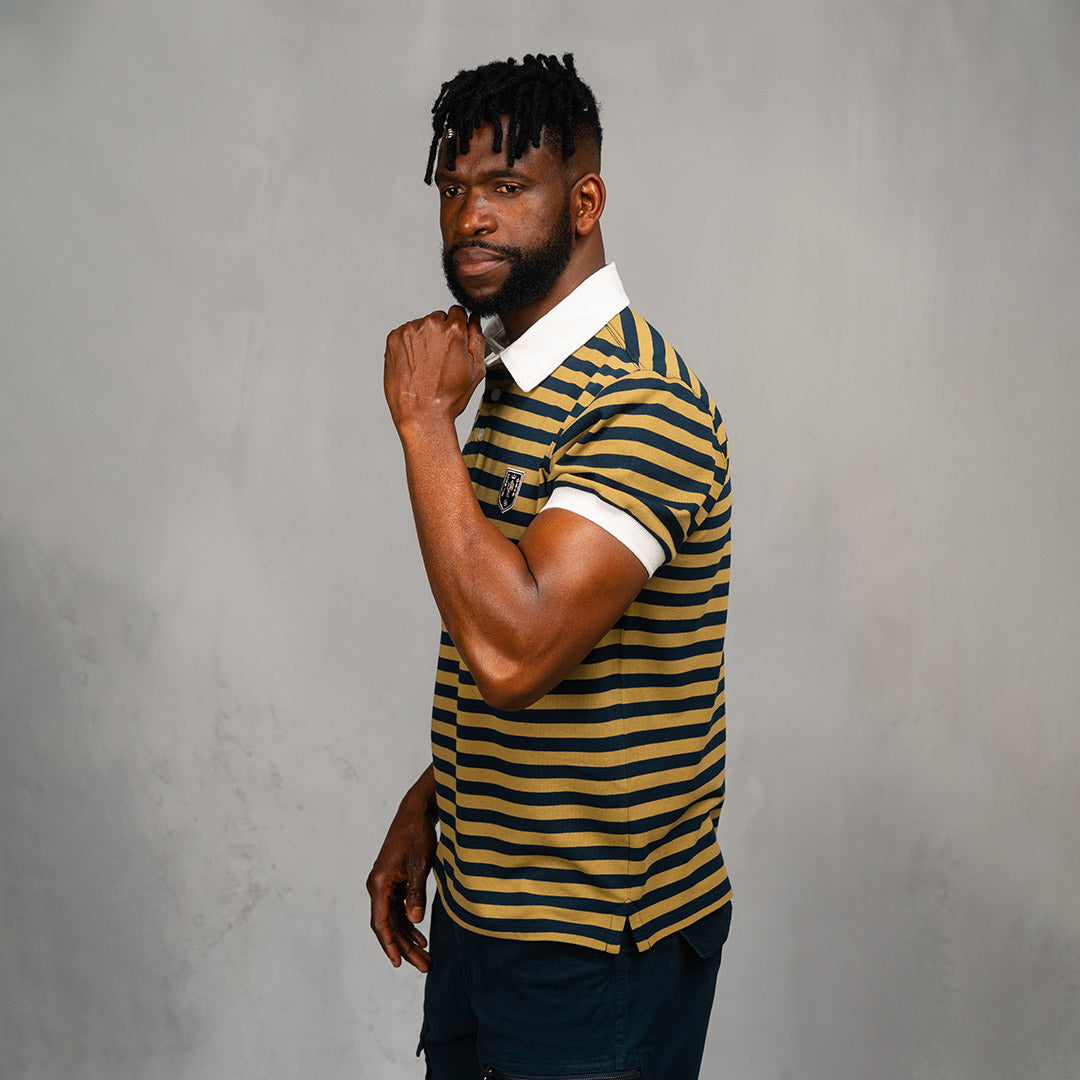 Elite Rugby Polo Lime & Navy