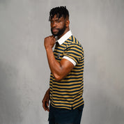 Elite Rugby Polo Lime & Navy