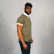 Elite Rugby Polo Lime & Navy