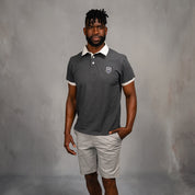 Elite Rugby Polo Plain Charcoal