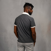 Elite Rugby Polo Plain Charcoal
