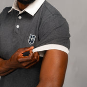 Elite Rugby Polo Plain Charcoal