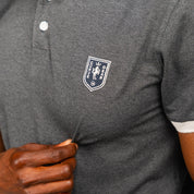 Elite Rugby Polo Plain Charcoal