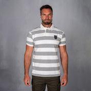 Elite Rugby Polo White & Grey