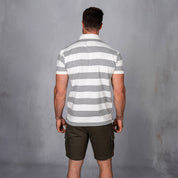 Elite Rugby Polo White & Grey