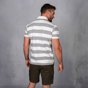 Elite Rugby Polo White & Grey