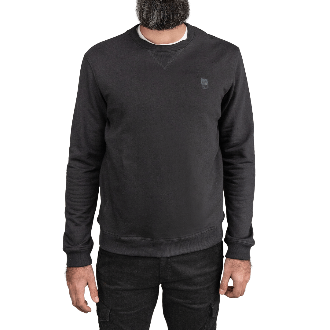 Iron Sweater Stacked Logo Charcoal