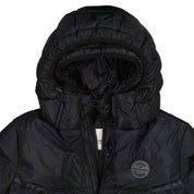 Bionic L/Sleeve Puffer With Hood Black
