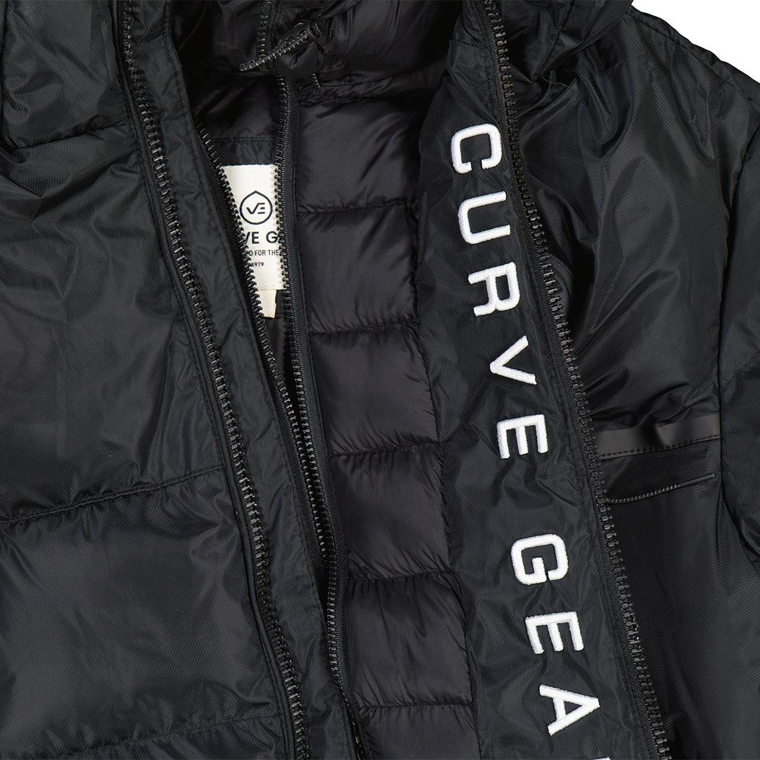 Bionic L/Sleeve Puffer With Hood Black