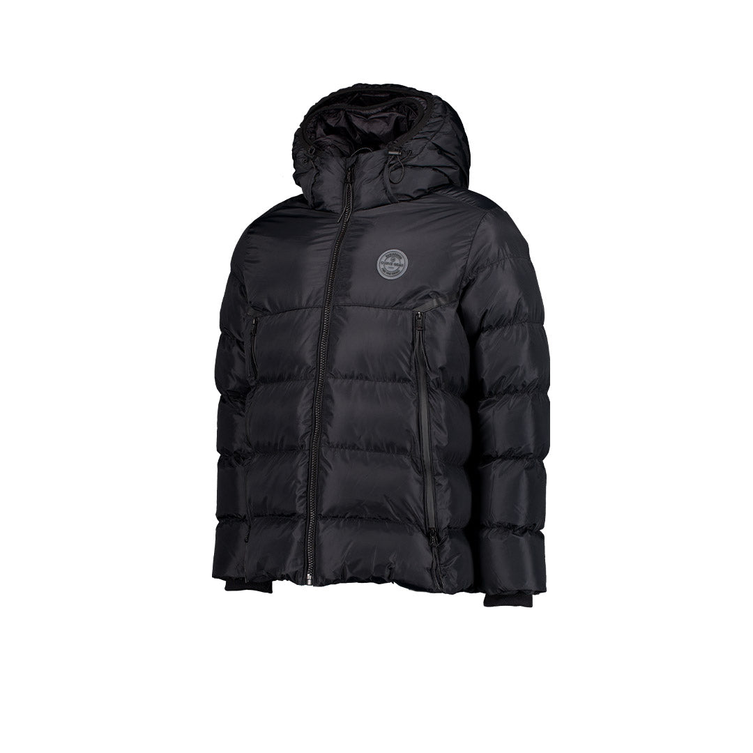 Bionic L/Sleeve Puffer With Hood Black