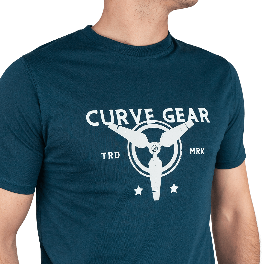 Prop T-shirt Teal - Curve Gear