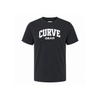 Curved T-Shirt Charcoal